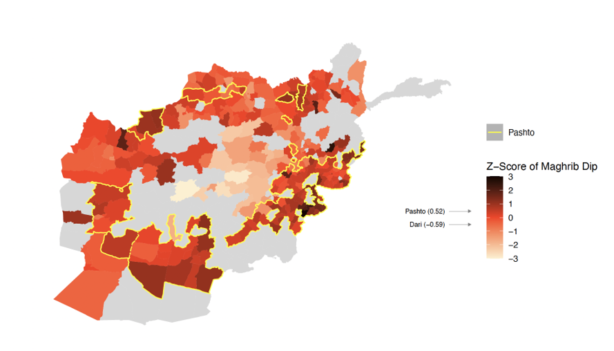 Religious adherence by district