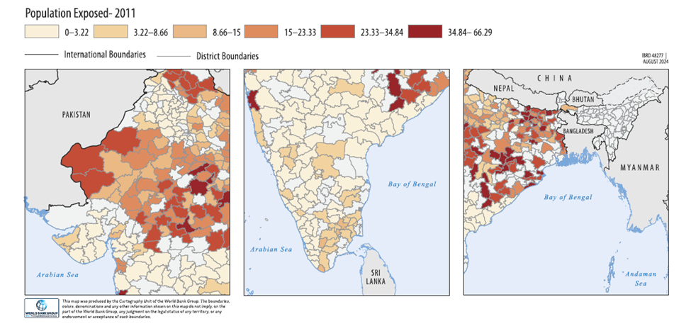 Rural population exposed to PMGSY road up to 2010