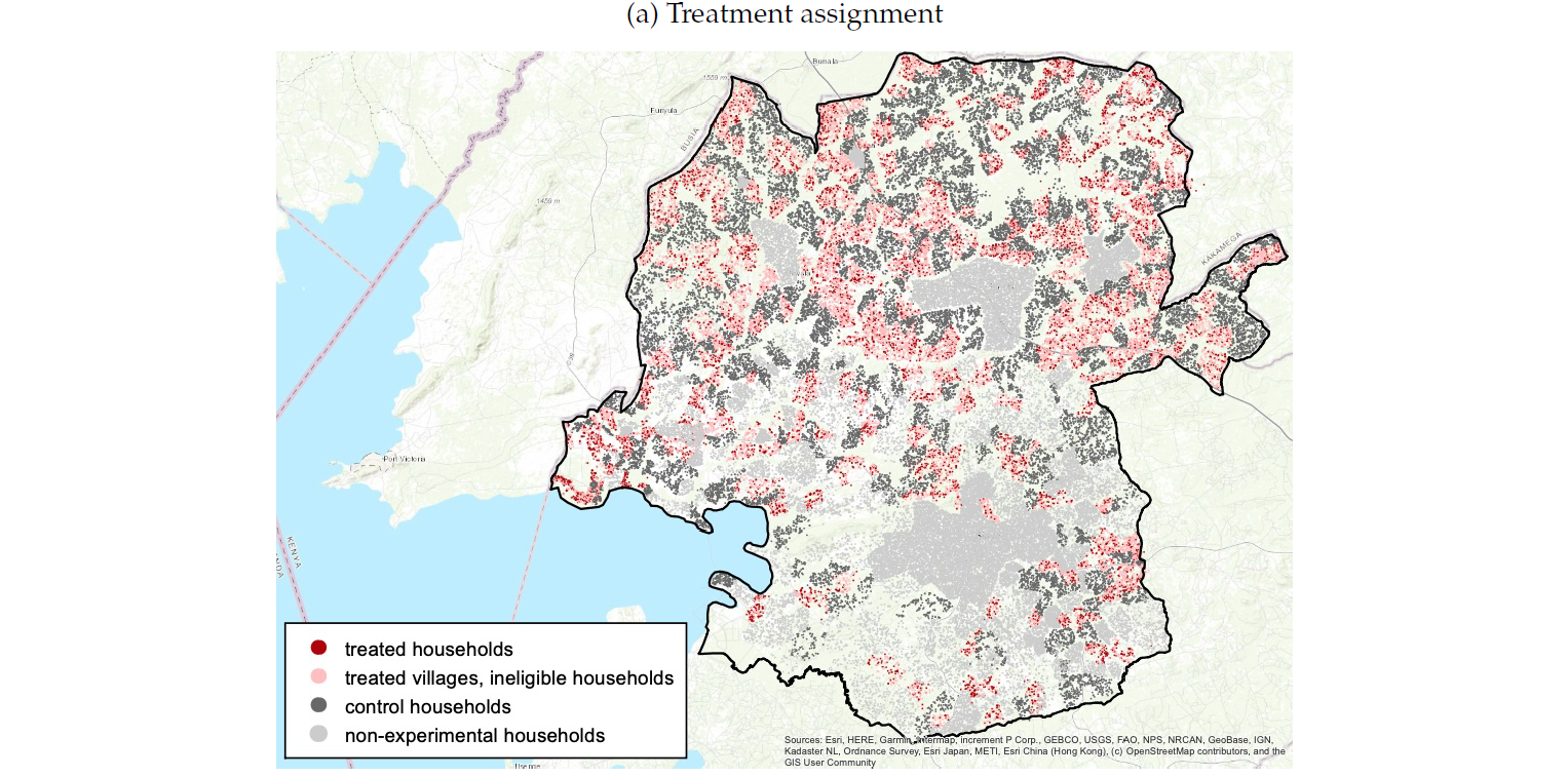 Geography of the Egger et al. (2022) experiment 