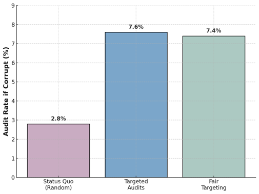 Effectiveness of Targeting Audits Using Machine Learning