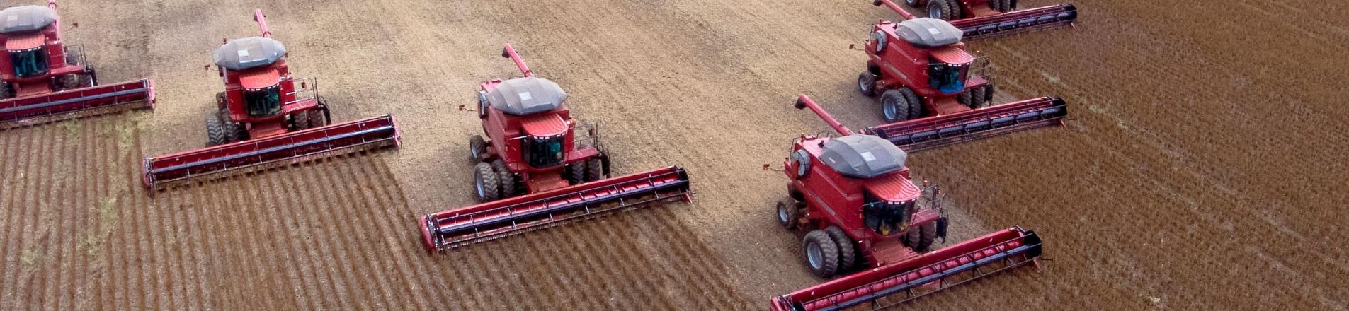 Soy harvesting in Brazil