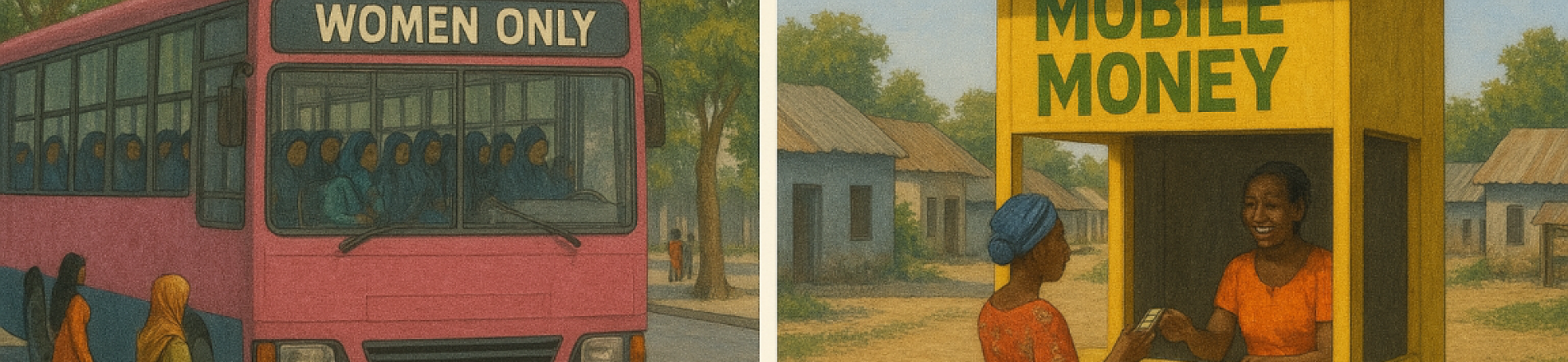 women-only transport and mobile money