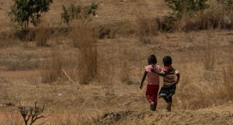 Madagascan girls walking