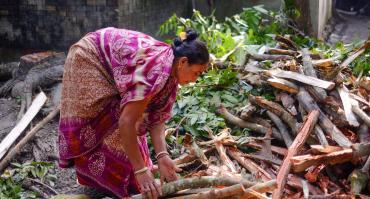 woman working