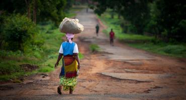 Sierra Leone woman walking