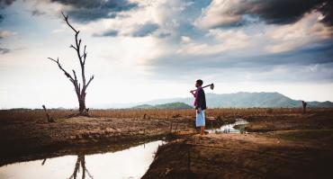 Lonely farmer