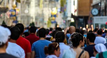 People walking Turkey