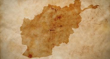 outline of Afghanistan border, reflecting this articles focus on Afghanistan