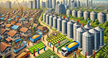 Slum upgrading and grain storage