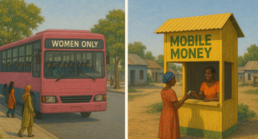 women-only transport and mobile money
