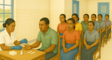 HIV testing clinic in Malawi