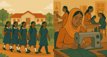 universal secondary education in Uganda and vocational training in Bangladesh