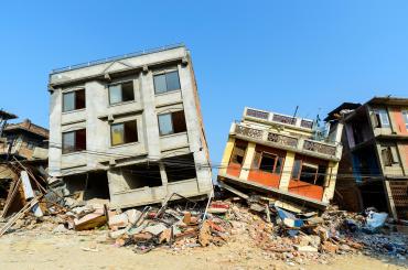 aftermath of the 2015 earthquake in Nepal
