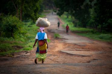 Sierra Leone woman walking