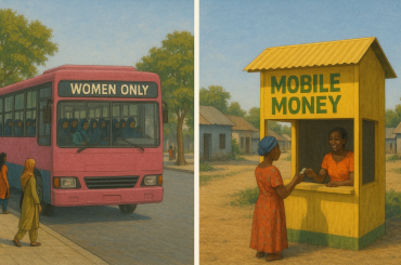 women-only transport and mobile money