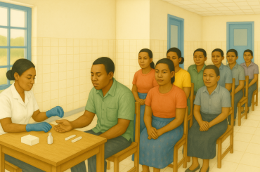 HIV testing clinic in Malawi