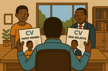 Family pressure impact on hiring decisions in Zambia