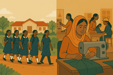 universal secondary education in Uganda and vocational training in Bangladesh