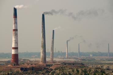 Brick kilns in Dhaka